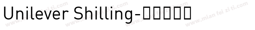 Unilever Shilling字体转换